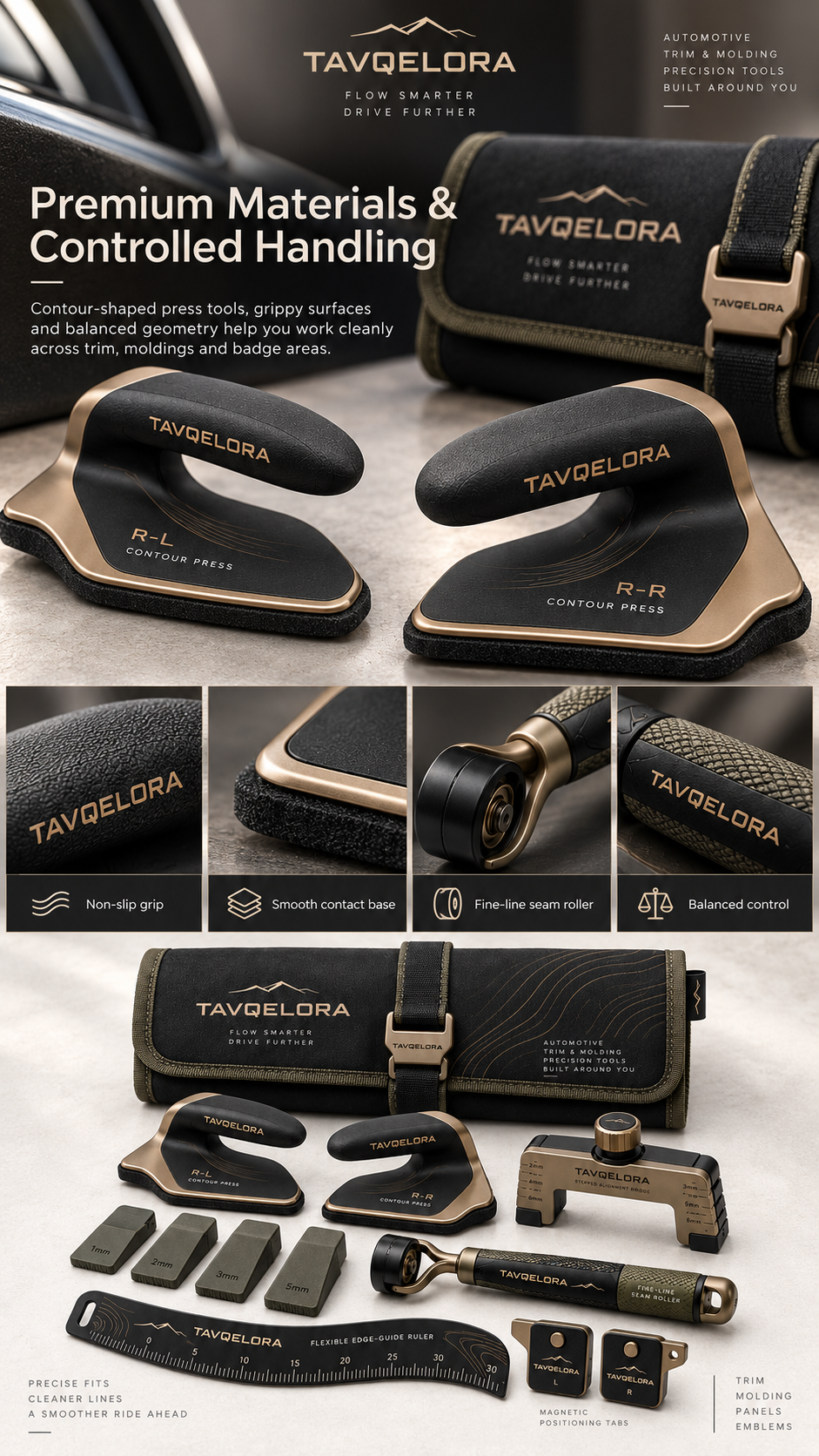 TAVQELORA premium tool construction