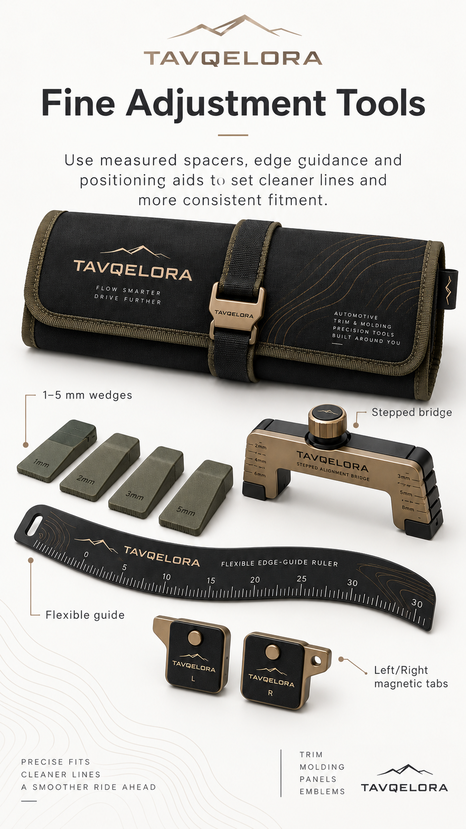 TAVQELORA organized roll pouch